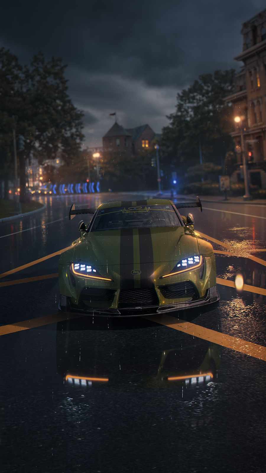 Toyota Supra Race Car Wallpaper, iPhone Wallpaper