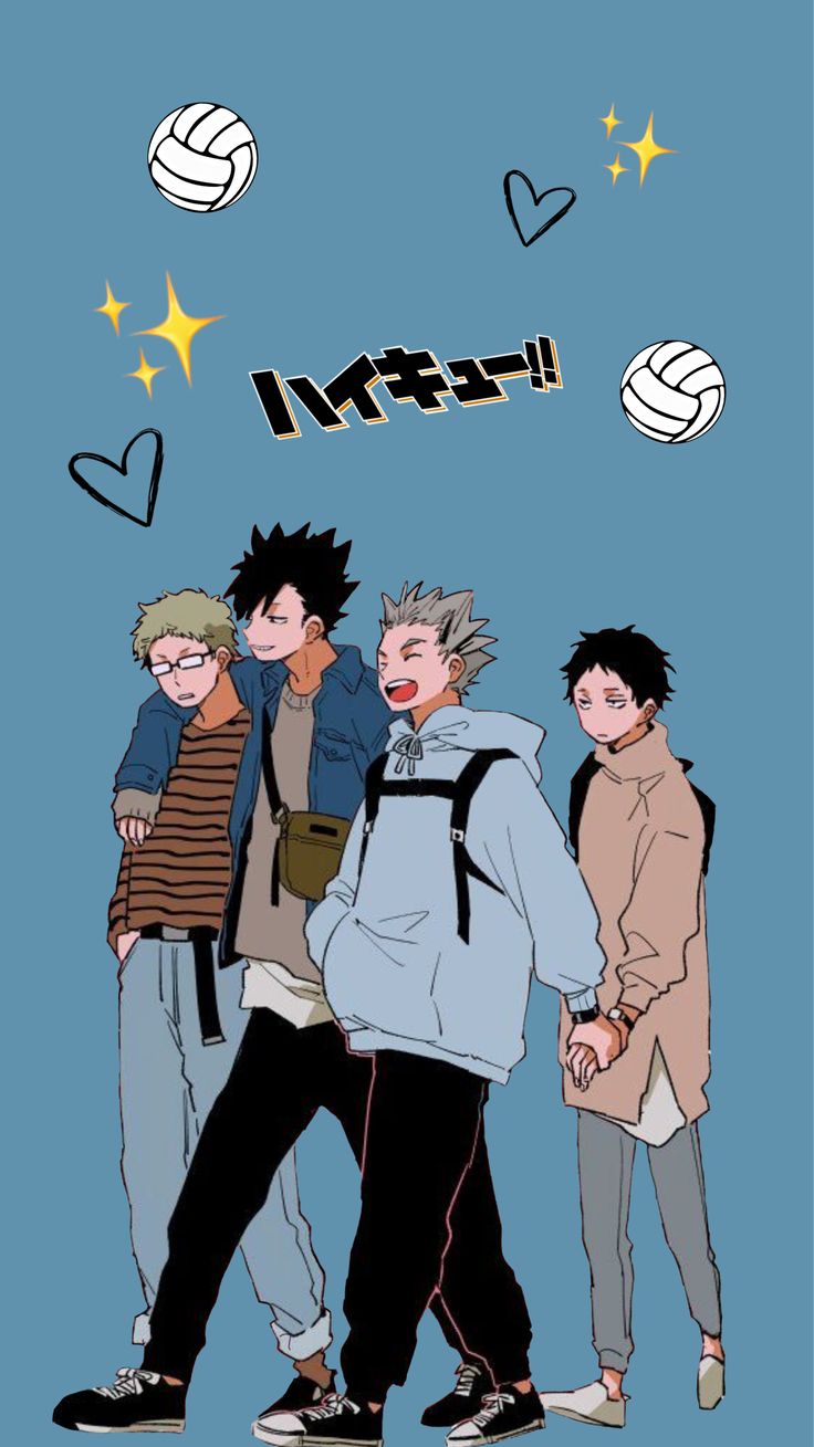 My fav Haikyuu group <3. Haikyuu wallpaper, Haikyuu, Anime boy