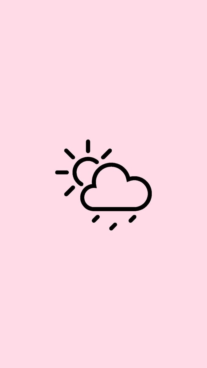 weather. Ios app icon design, Pink wallpaper iphone, Pastel pink icons:)
