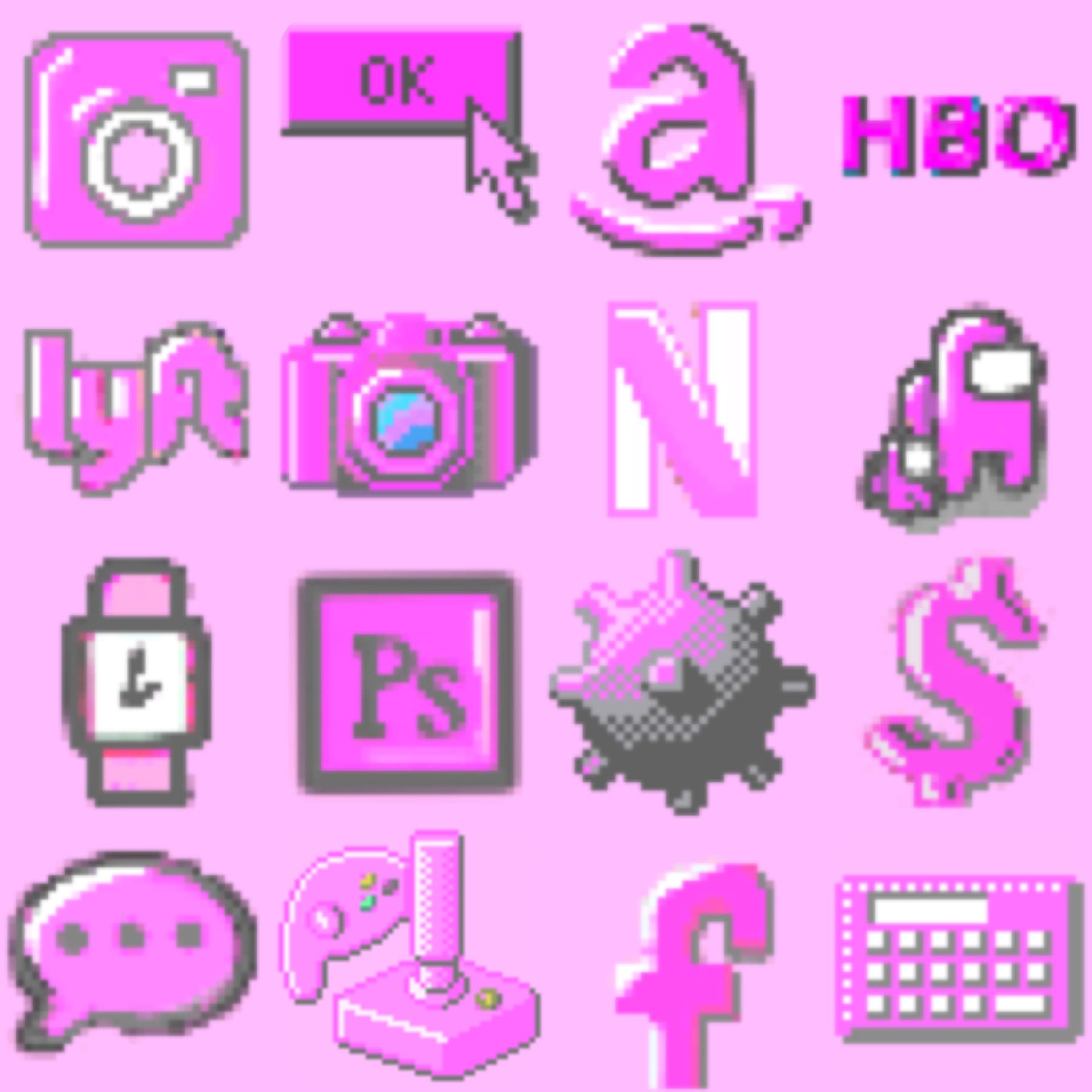 Retro Pastel Pink Aesthetic Ios 14 Icon Windows 98 Wallpaper