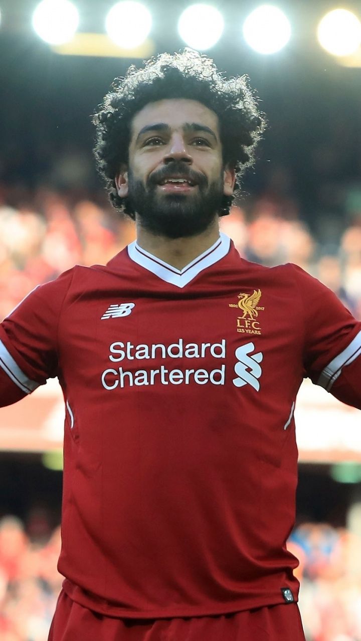 Mohamed Salah, sports, footballer, 720x1280 wallpaper. Mohamed salah, Manchester logo, Football