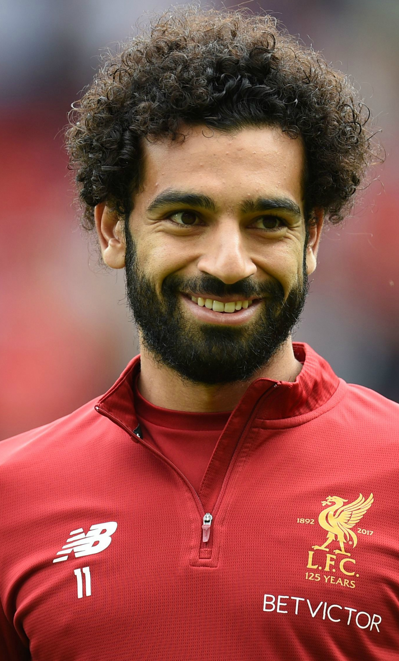 Download Sports, smile, footballer, Mohamed Salah wallpaper, 1280x iPhone 6 Plus