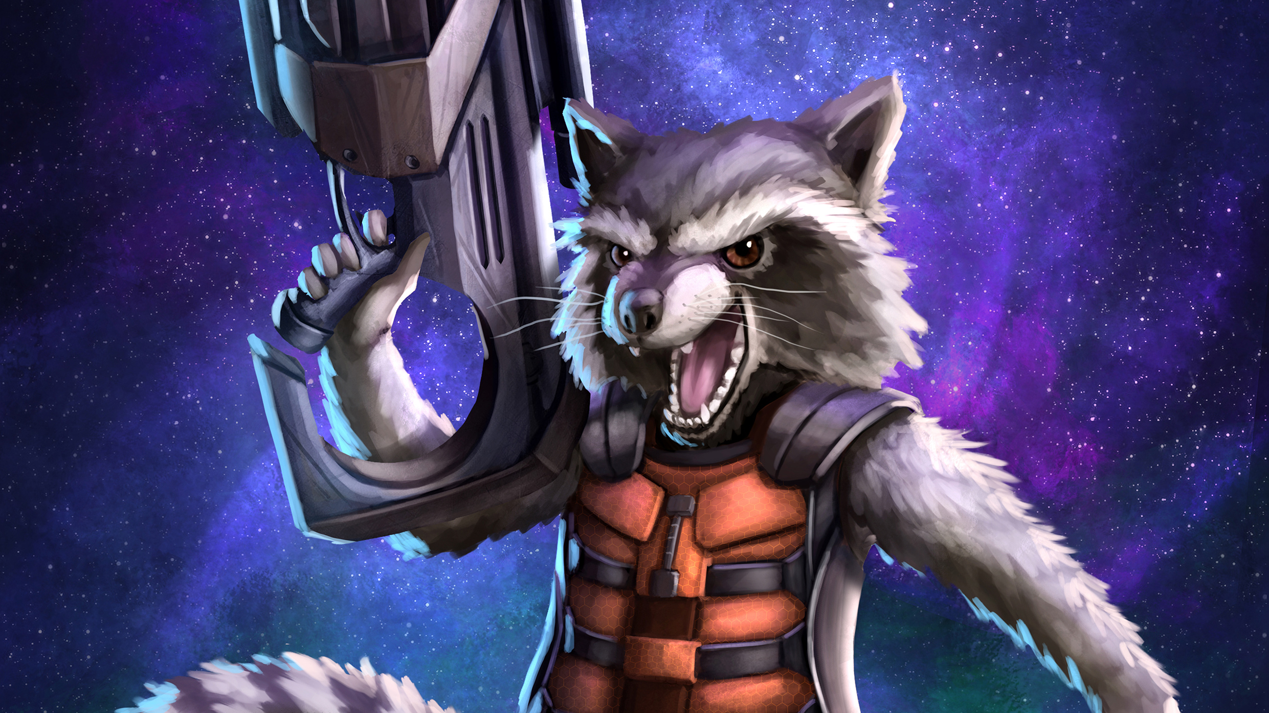 Rocket Raccoon Art, HD Superheroes, 4k Wallpaper, Image, Background, Photo and Picture