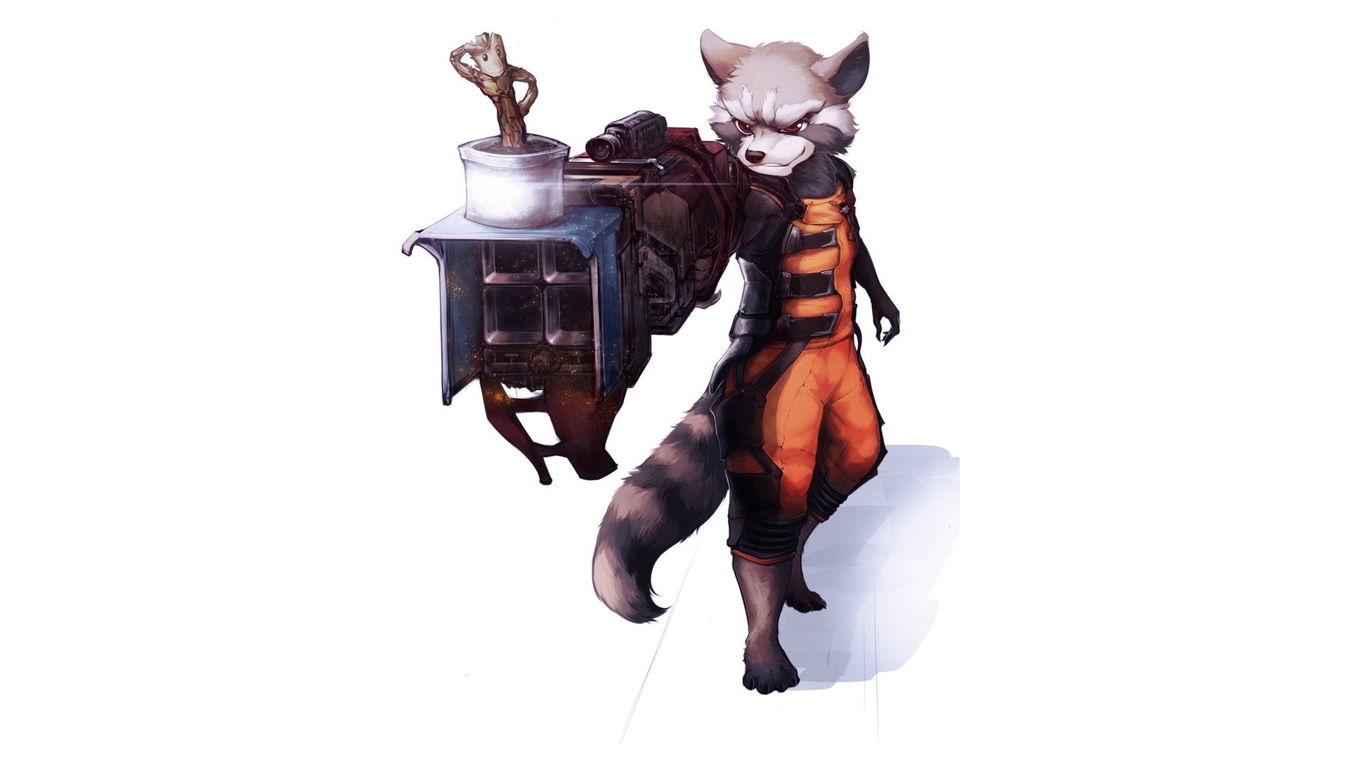Awesome Rocket Raccoon free wallpaper for full HD 1080p PC