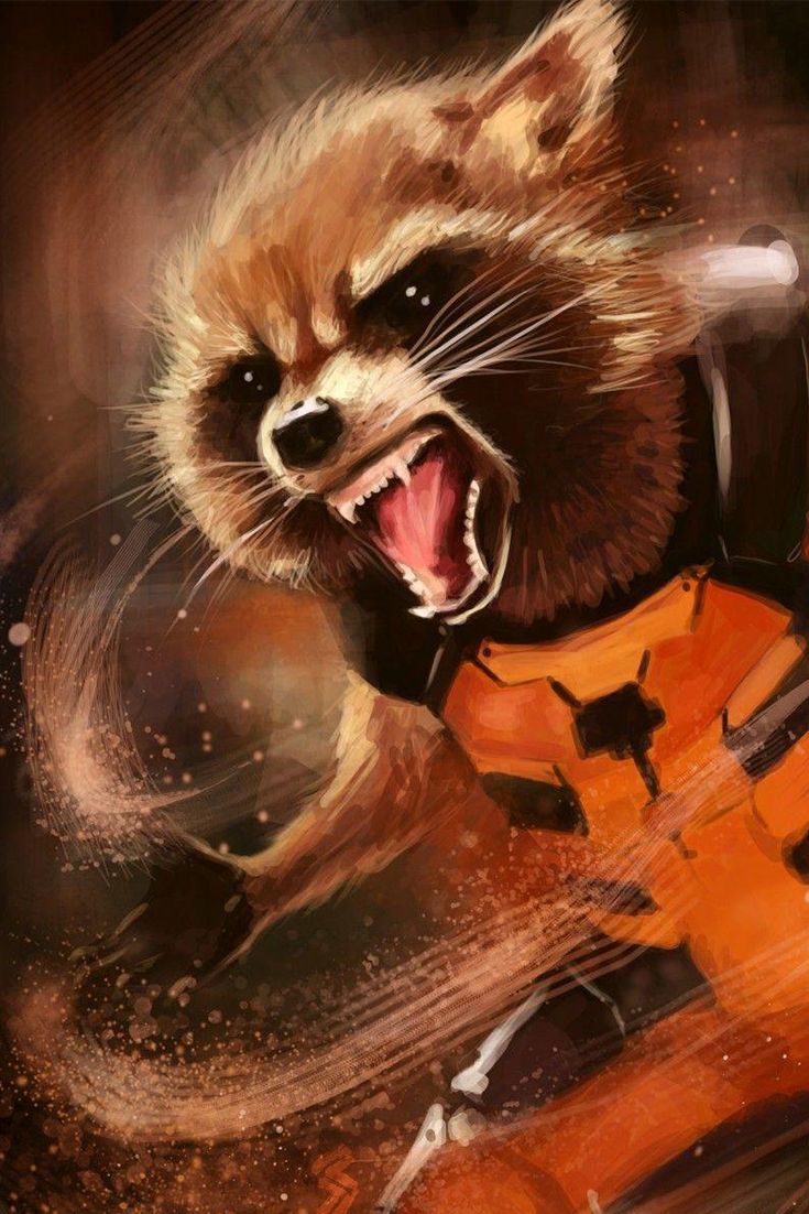 Rocket Raccoon, Phone Wallpaper, marvel