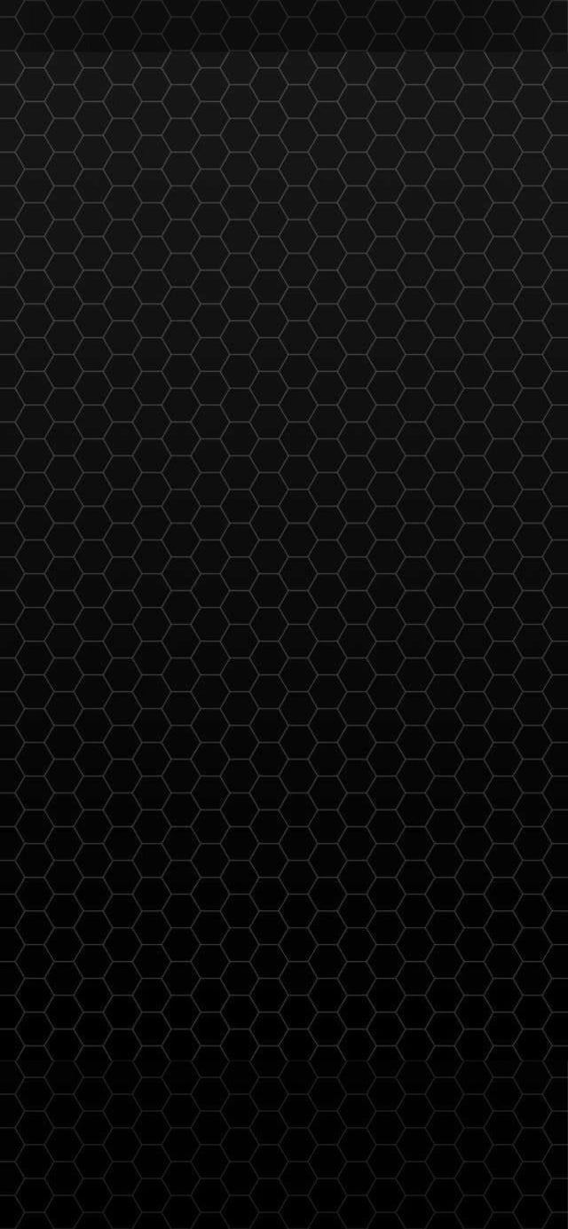 IPhone Pro Max 12 13 Black Wallpaper With Shadow Top & Dock (1284x2778)