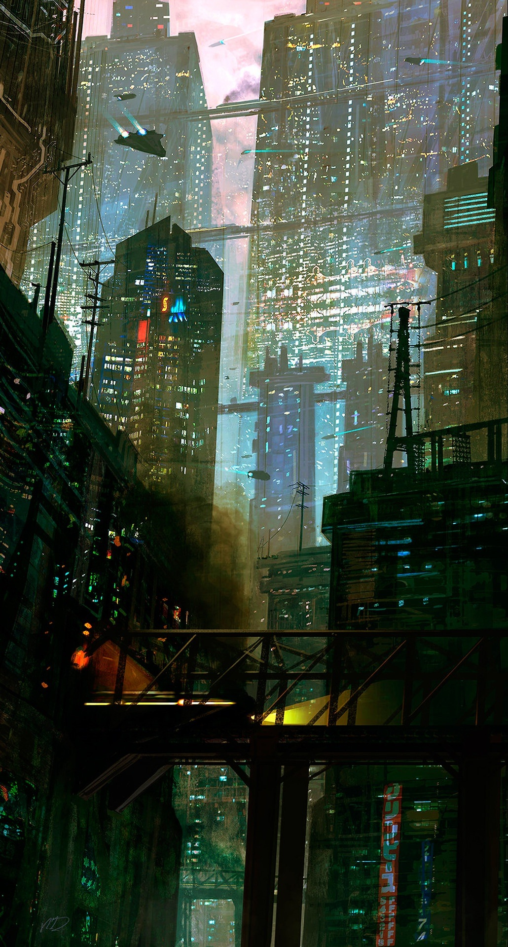 Sci Fi City Wallpaper iPhone Wallpaper & Background Download