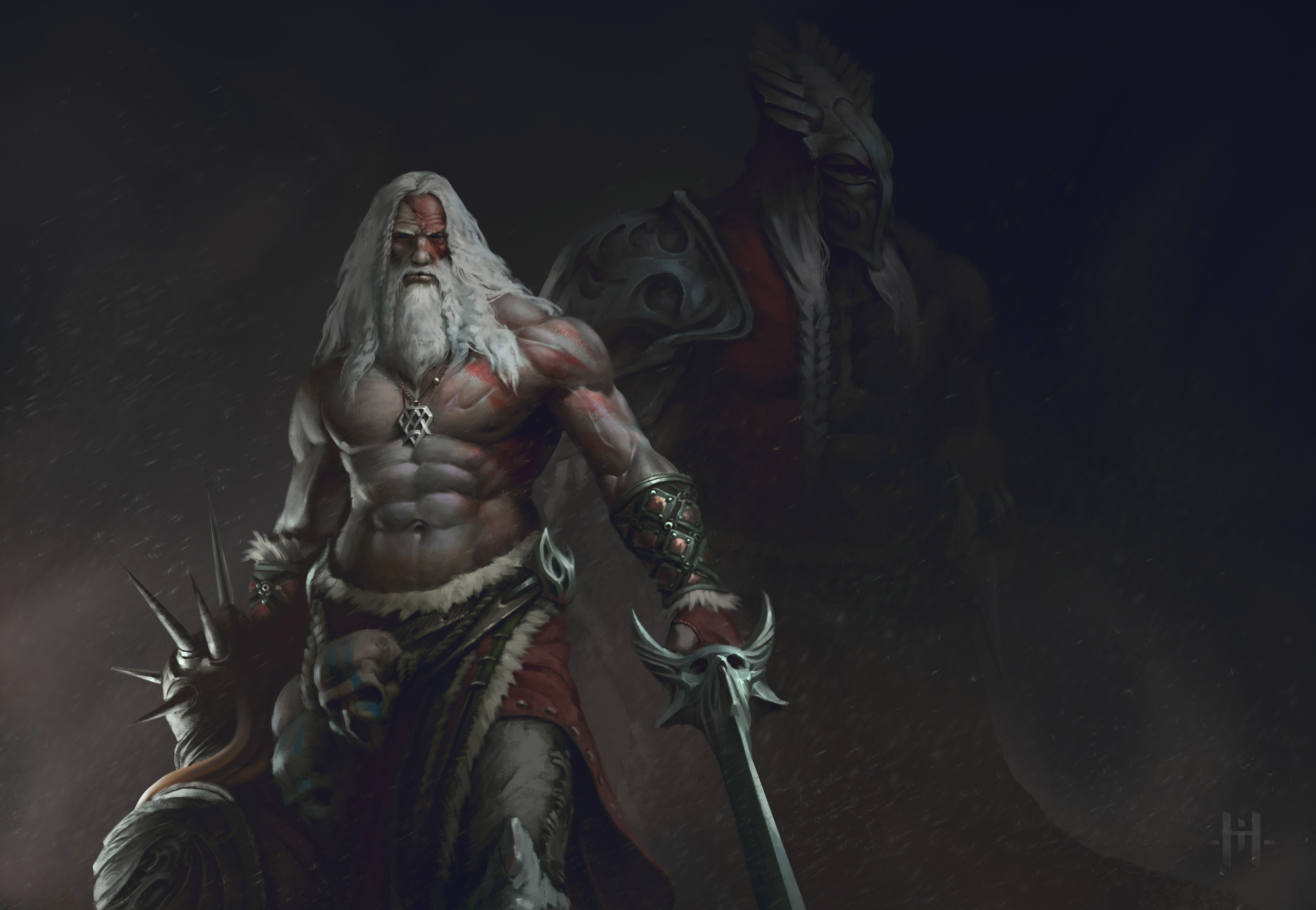 Old Beard Man With Sword Warrior 1400x1050 Resolution HD 4k Wallpaper, Image, Background, Photo and Picture