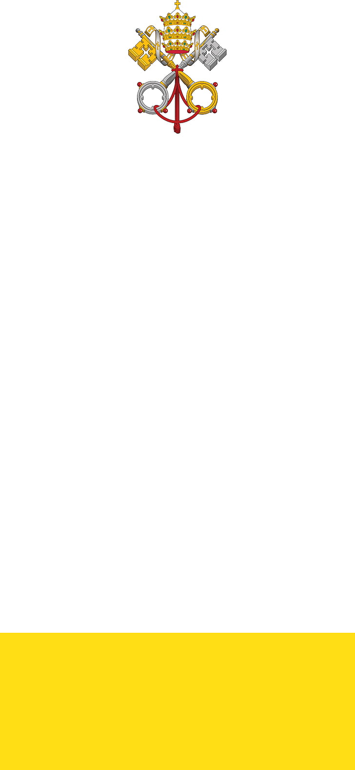 Vatican, Vatican City Flag, Catholic, Minimalism, HD Flag Wallpaper iPhone