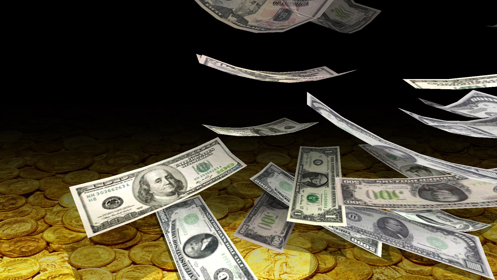 Falling Money 3D Live Wallpaper for Android