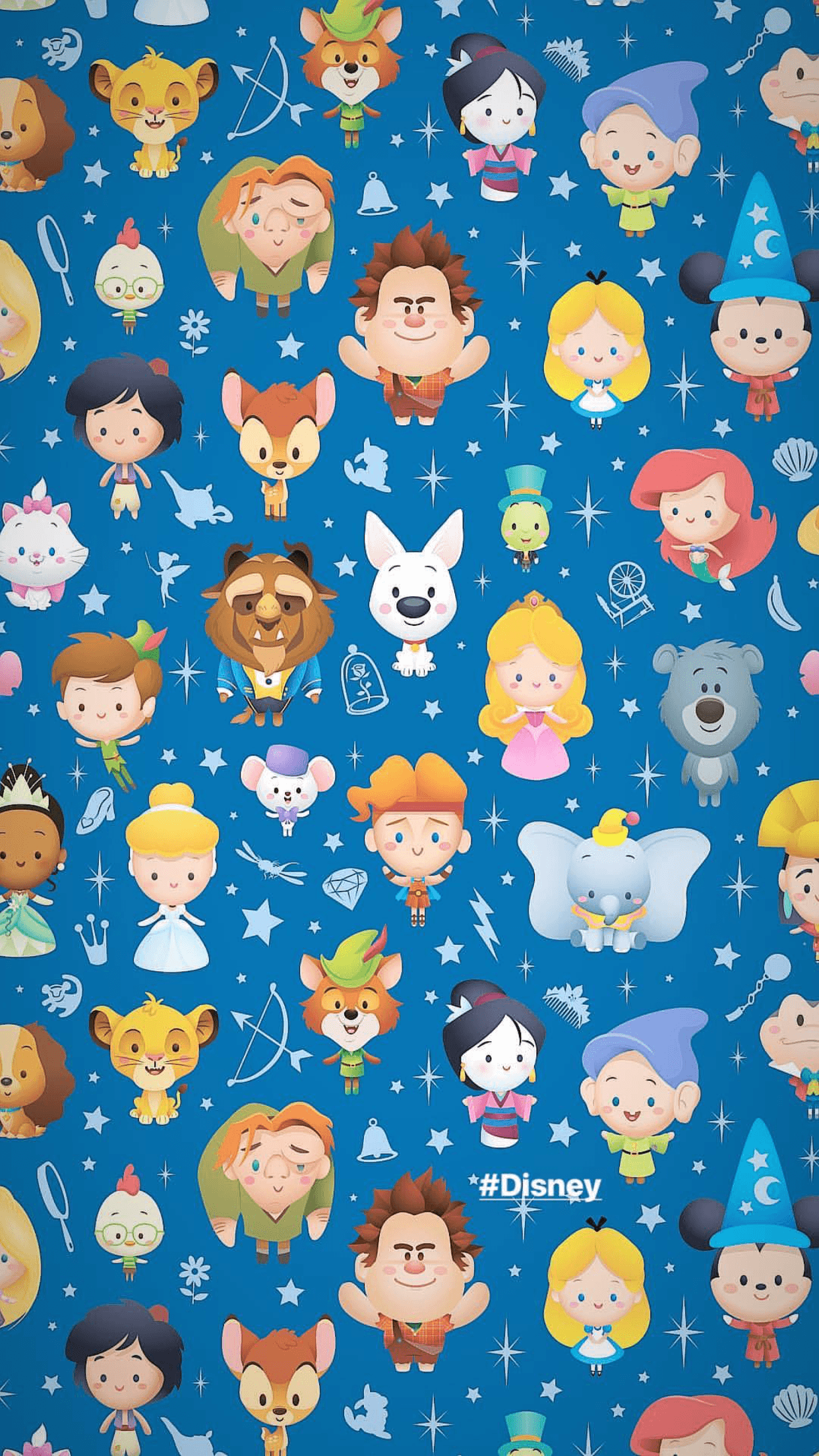 Disney Characters iPhone Wallpaper