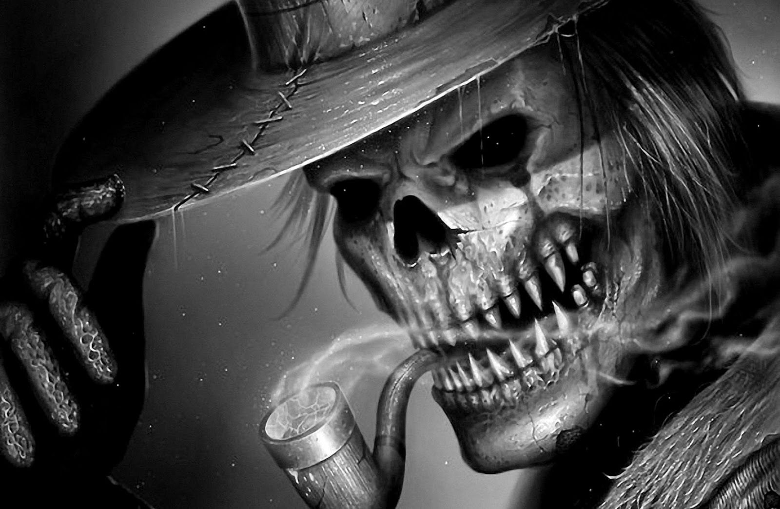 Smoking Skull Wallpaper, HD Smoking Skull Background on WallpaperBat