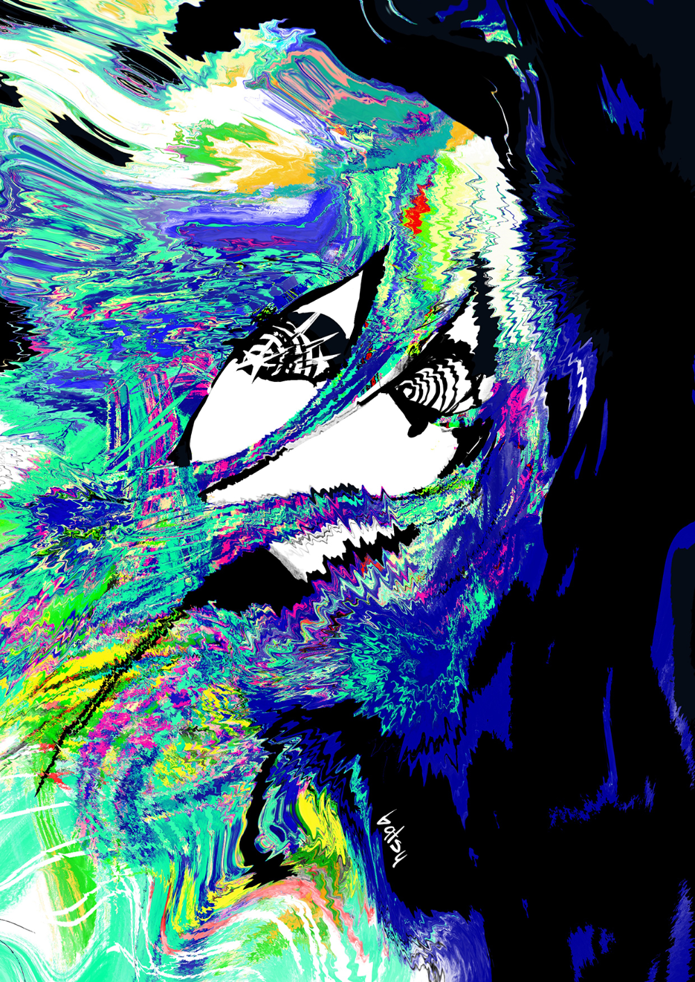 Randomlettersrandomlettersrandomletters By Batsu Nozuchi. Psychedelic Art, Cartoon Art Styles, Horror Art