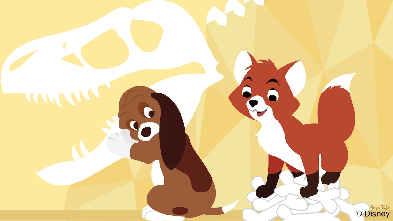 Disney Doodle: Tod & Copper Dig Up Fun at Disney's Animal Kingdom. Disney Parks Blog