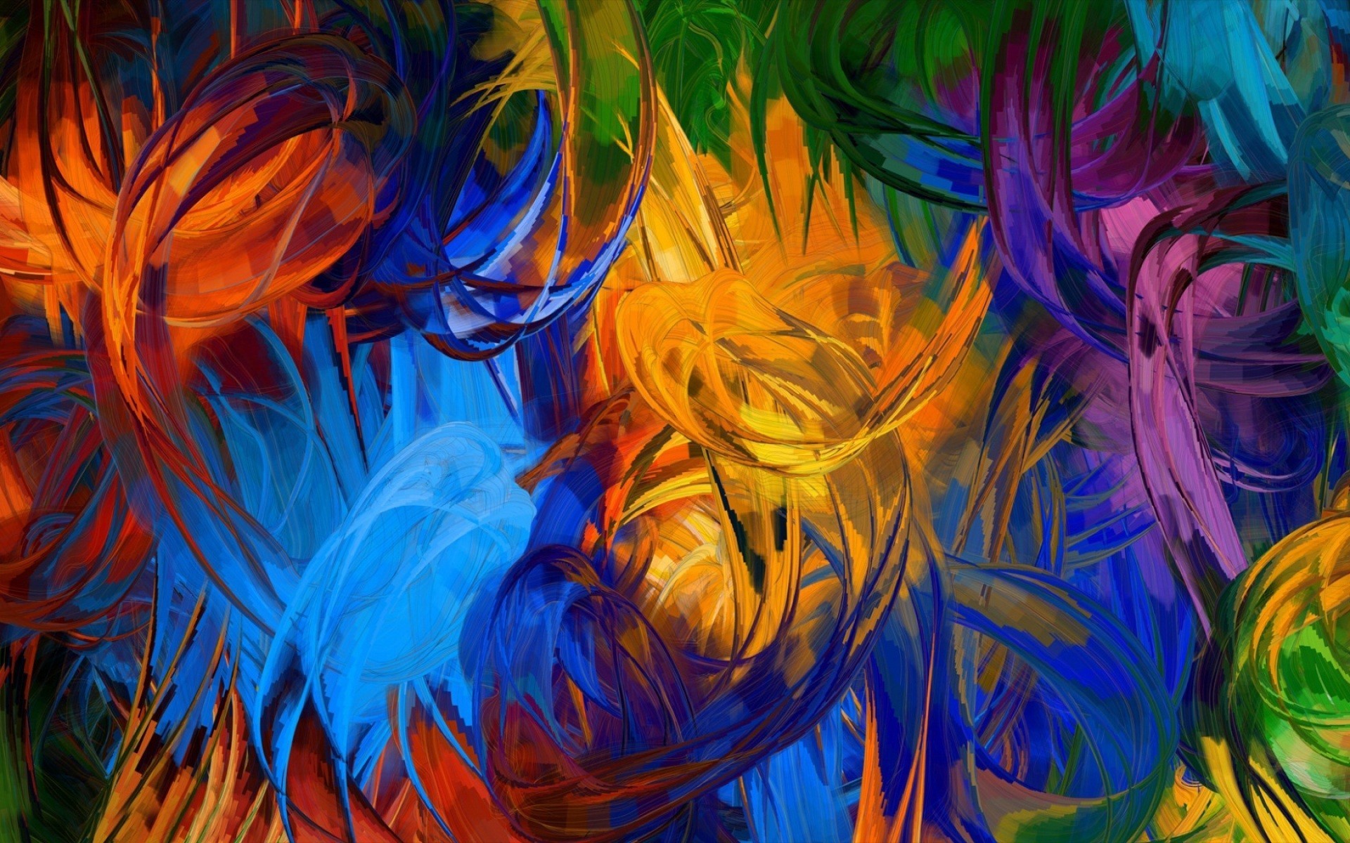 modern art wallpaper hd, orange, art, fractal art, painting, design