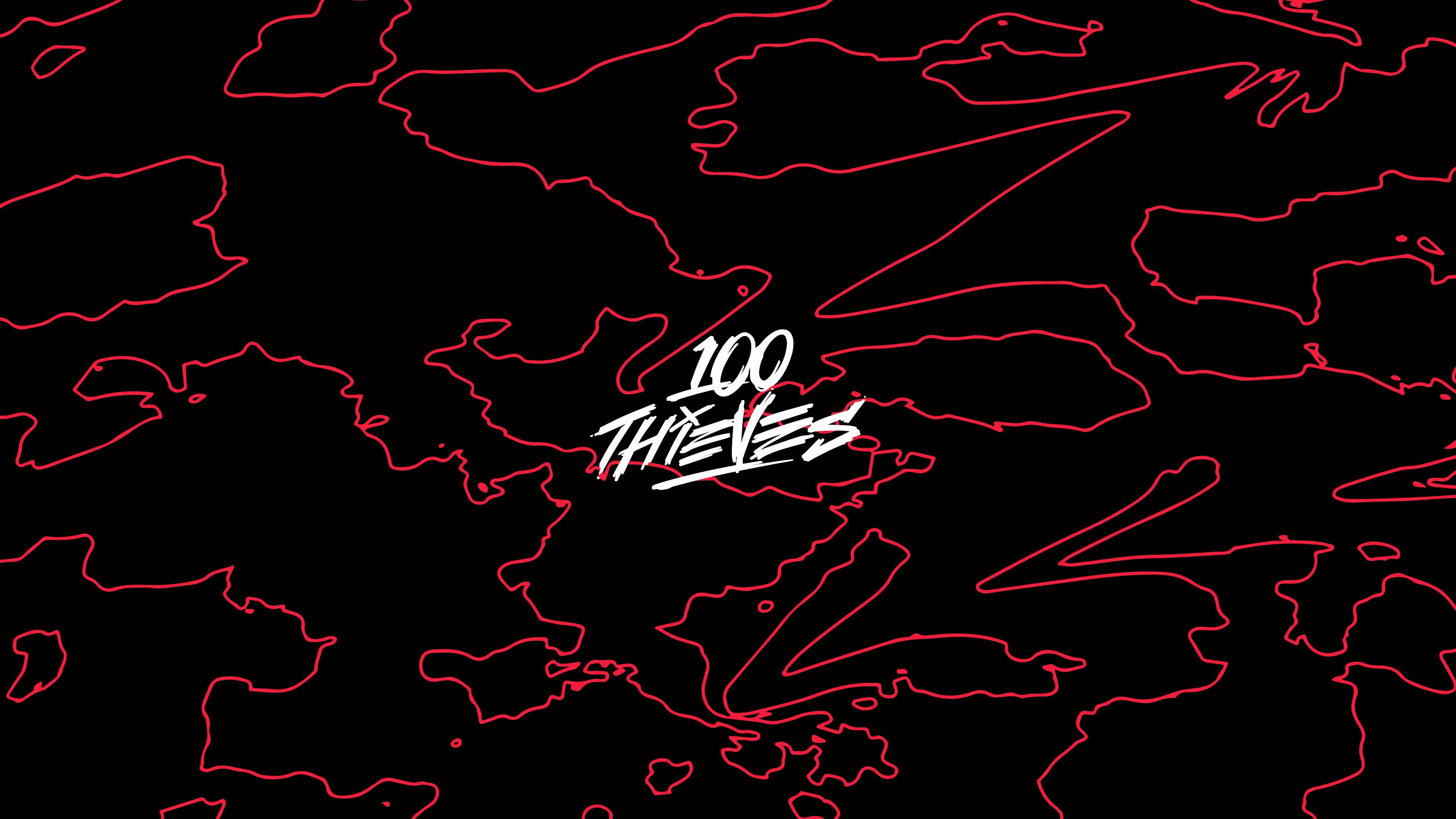I Designed 100 Thieves Apparel + Merch Wallpaper (4K, Mobile and Ultrawide)