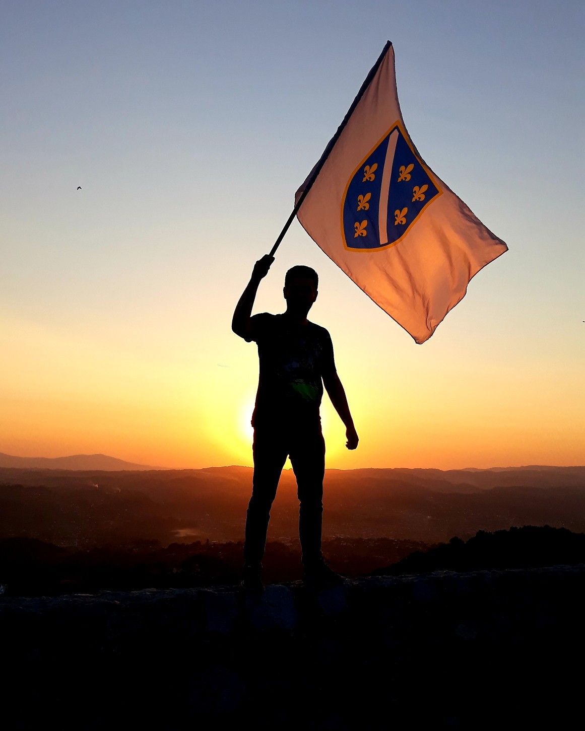 Herunterladen hintergrundbild bosnia and herzegovina flag, 4k, shoegazing,  flag of bosnia and herzegovina, e…