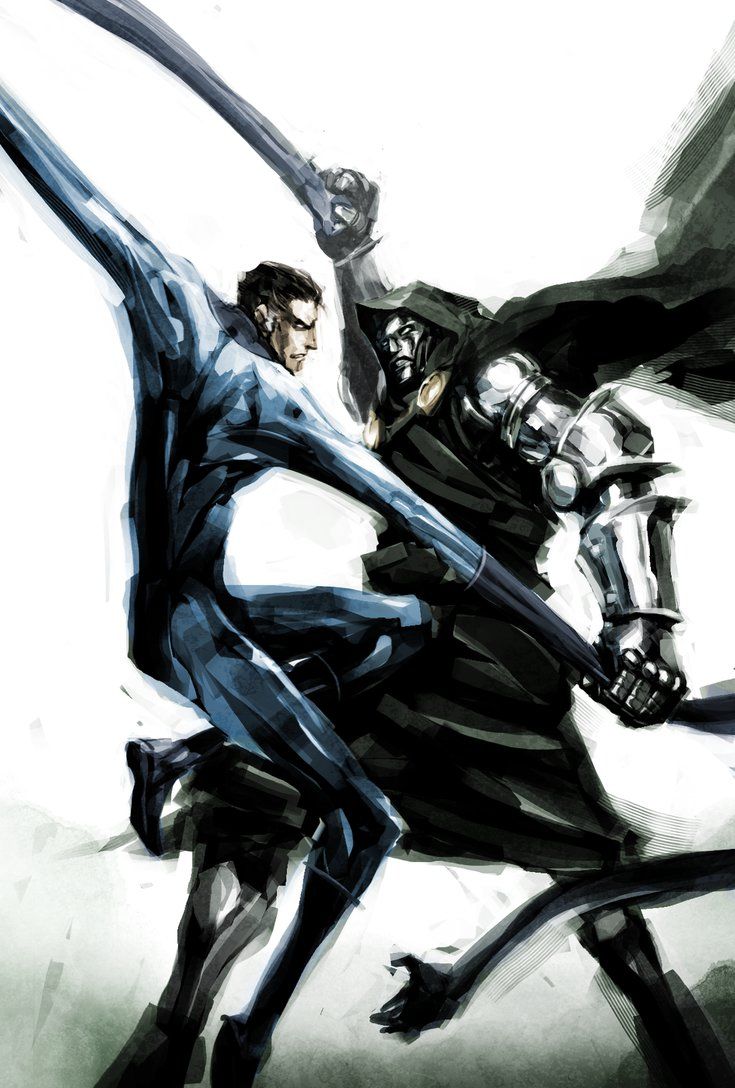 Mr.Fantastic and Dr.Doom. Marvel comics art, Mister fantastic, Marvel comics superheroes