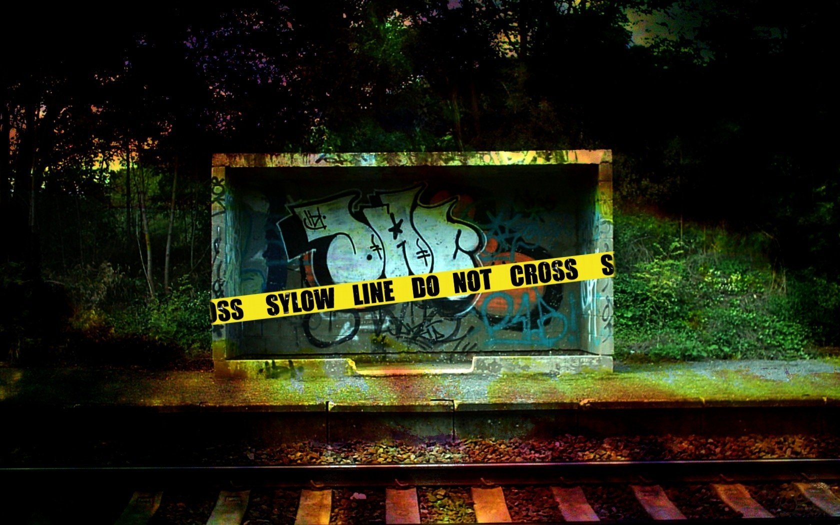 graffiti, Urban, Bus, Stop, Digital, Art Wallpaper HD / Desktop and Mobile Background
