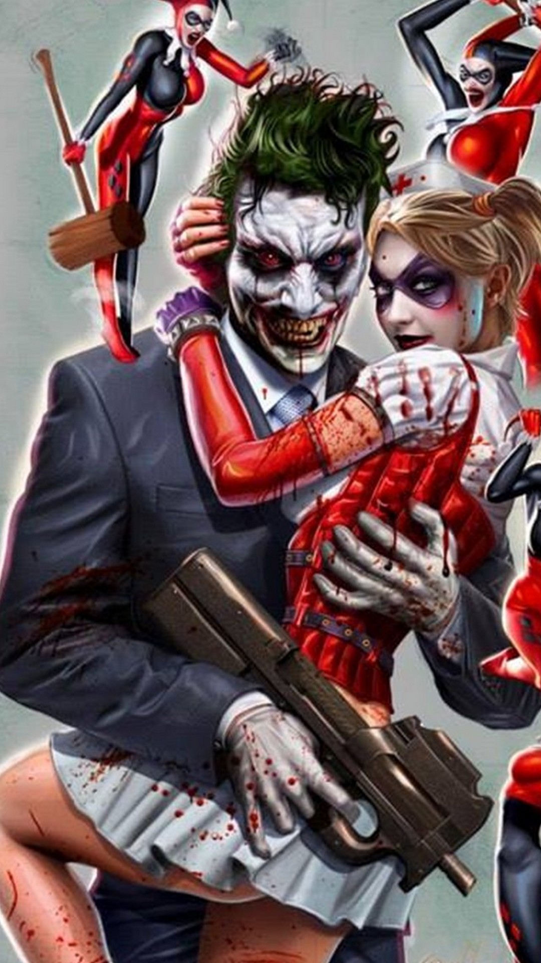 Joker And Harley Phone Wallpaper