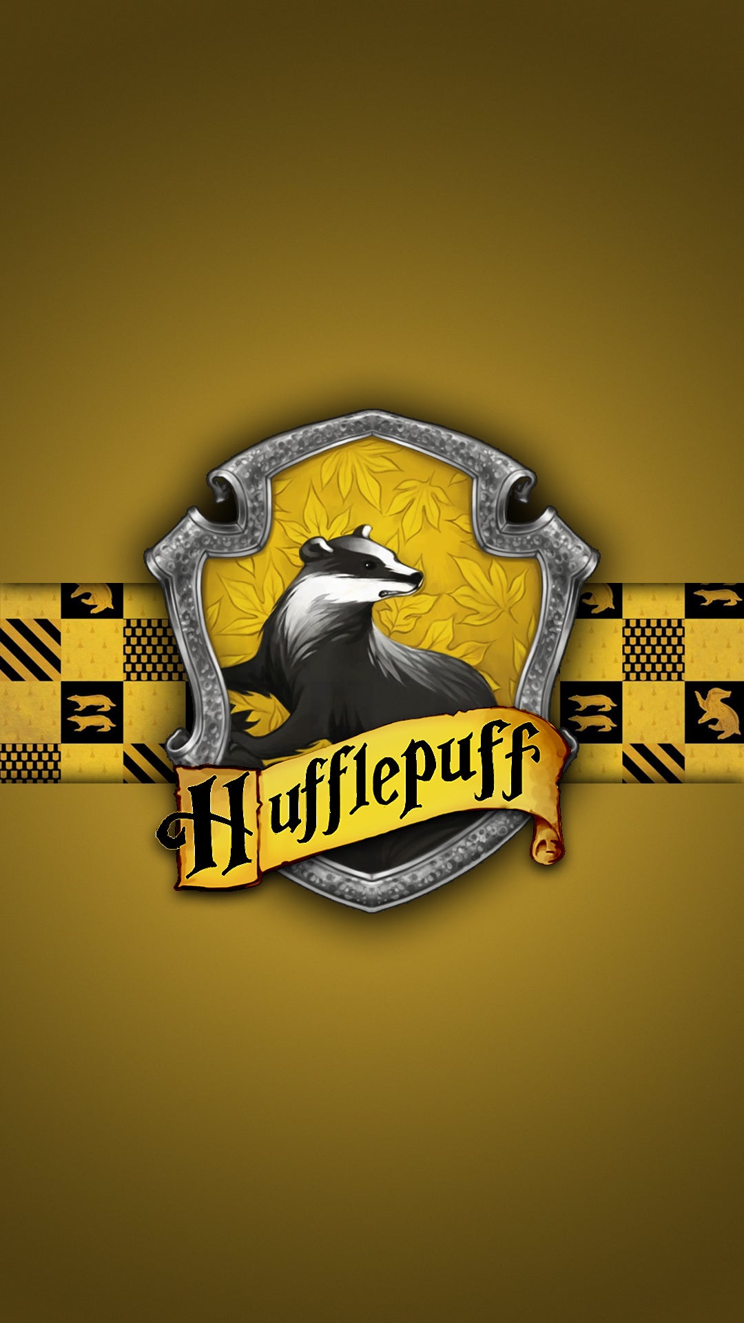Hufflepuff Wallpaper I created for my wife! (messed up, fixed)