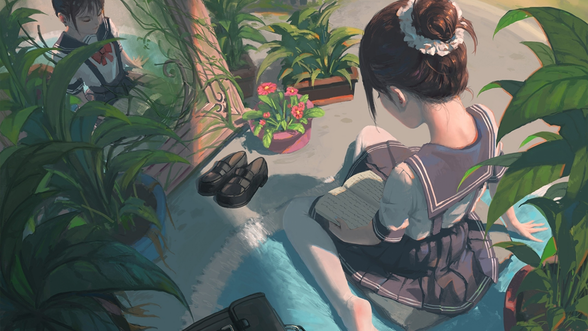 Free download Anime School Girl Uniform Reading Book Relaxing Anime Girl [2560x1700] for your Desktop, Mobile & Tablet. Explore Anime Girl Reading Wallpaper. Anime Girl Wallpaper, Girl Anime Wallpaper