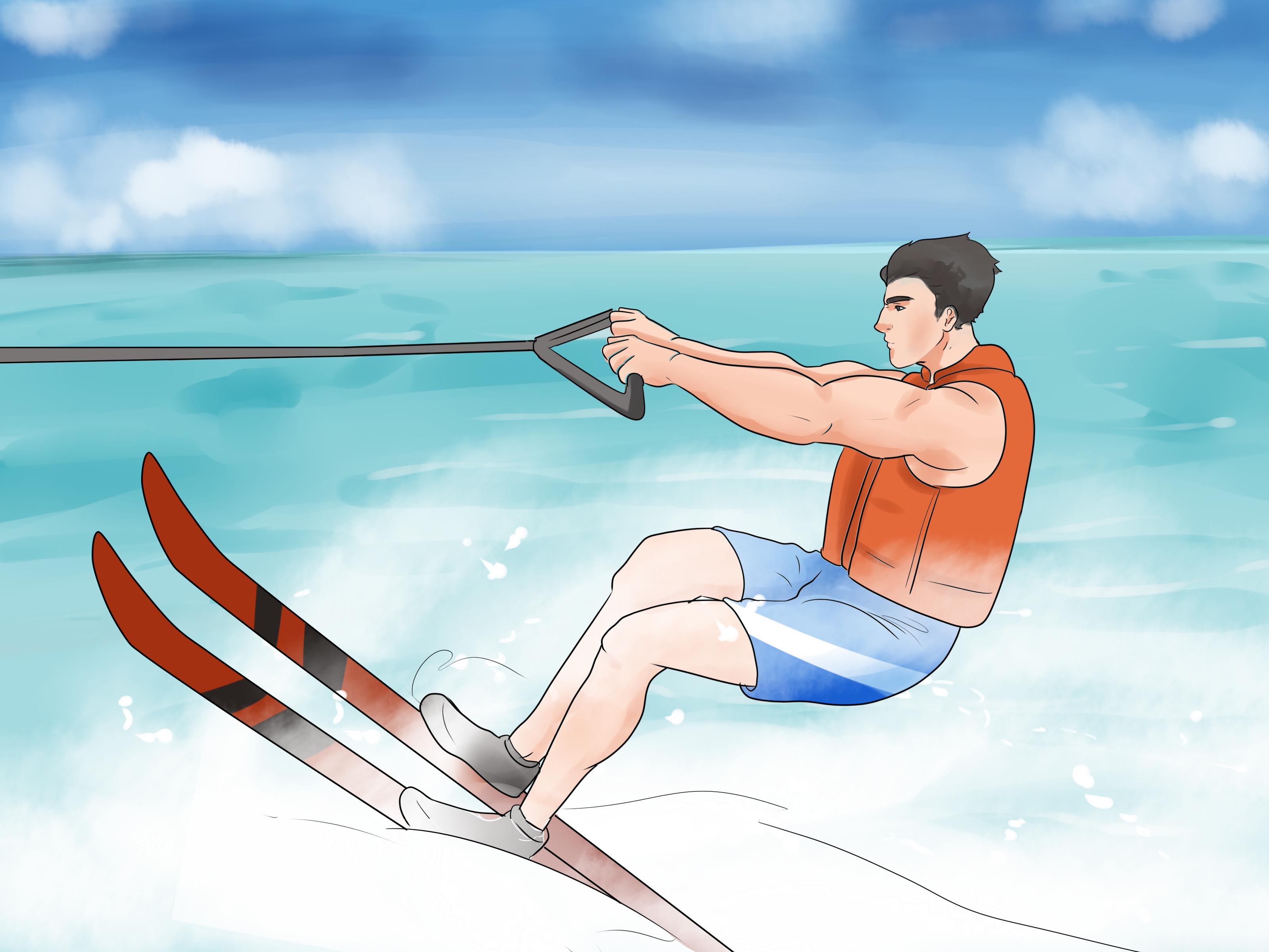 How to Water Ski on Two Skis (with Picture)