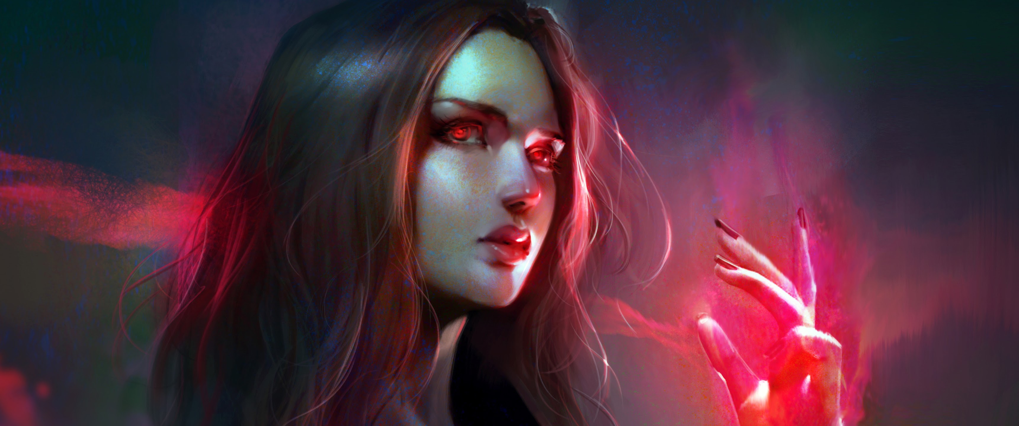 Scarlet Witch 4K Wallpaper