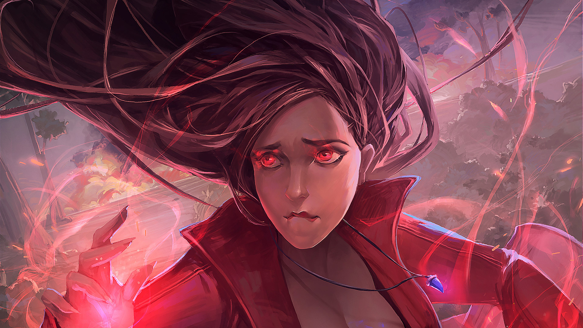 Scarlet Witch Wallpaper Anime