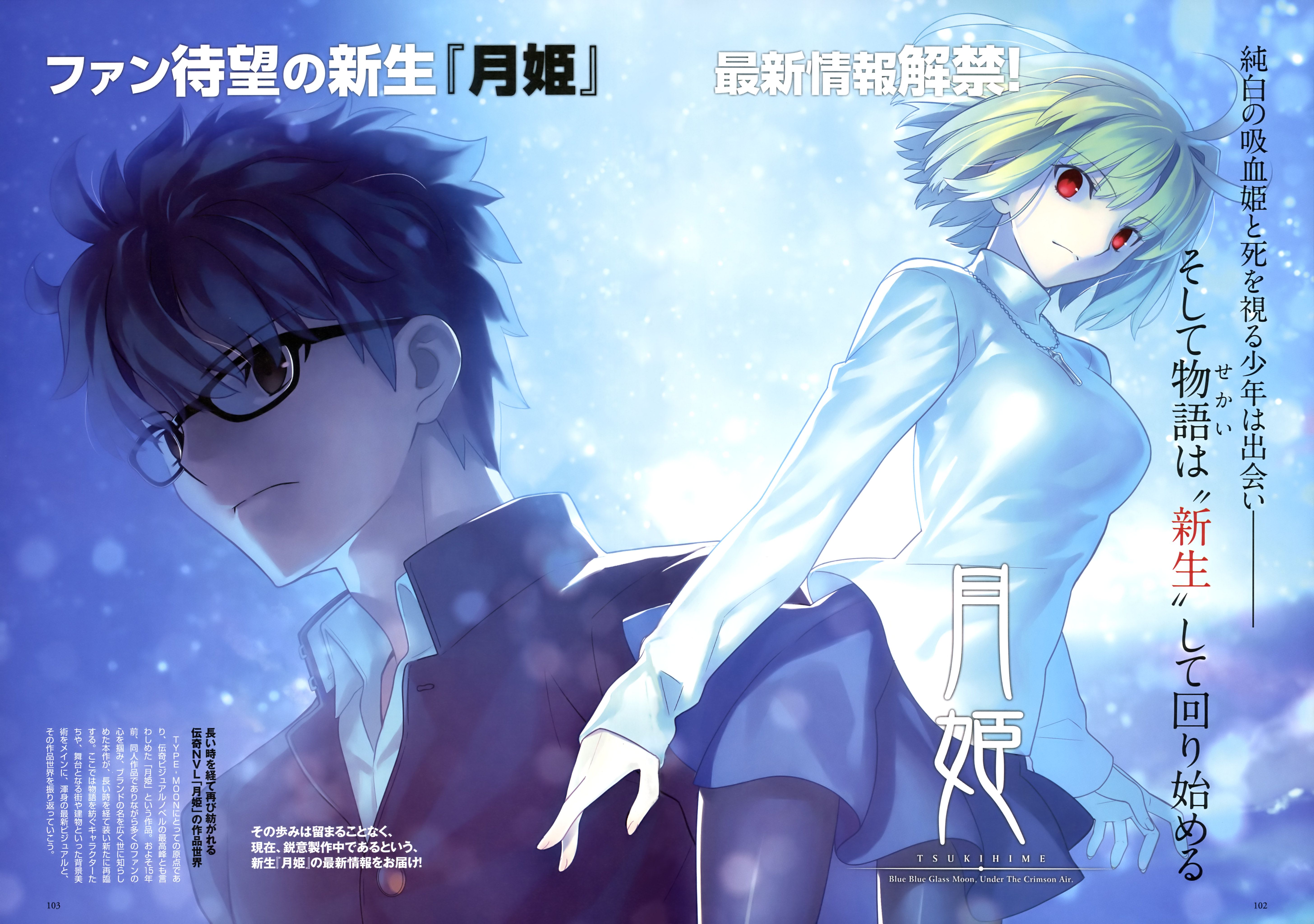 Tsukihime/. Type moon, Shiki, Takashi