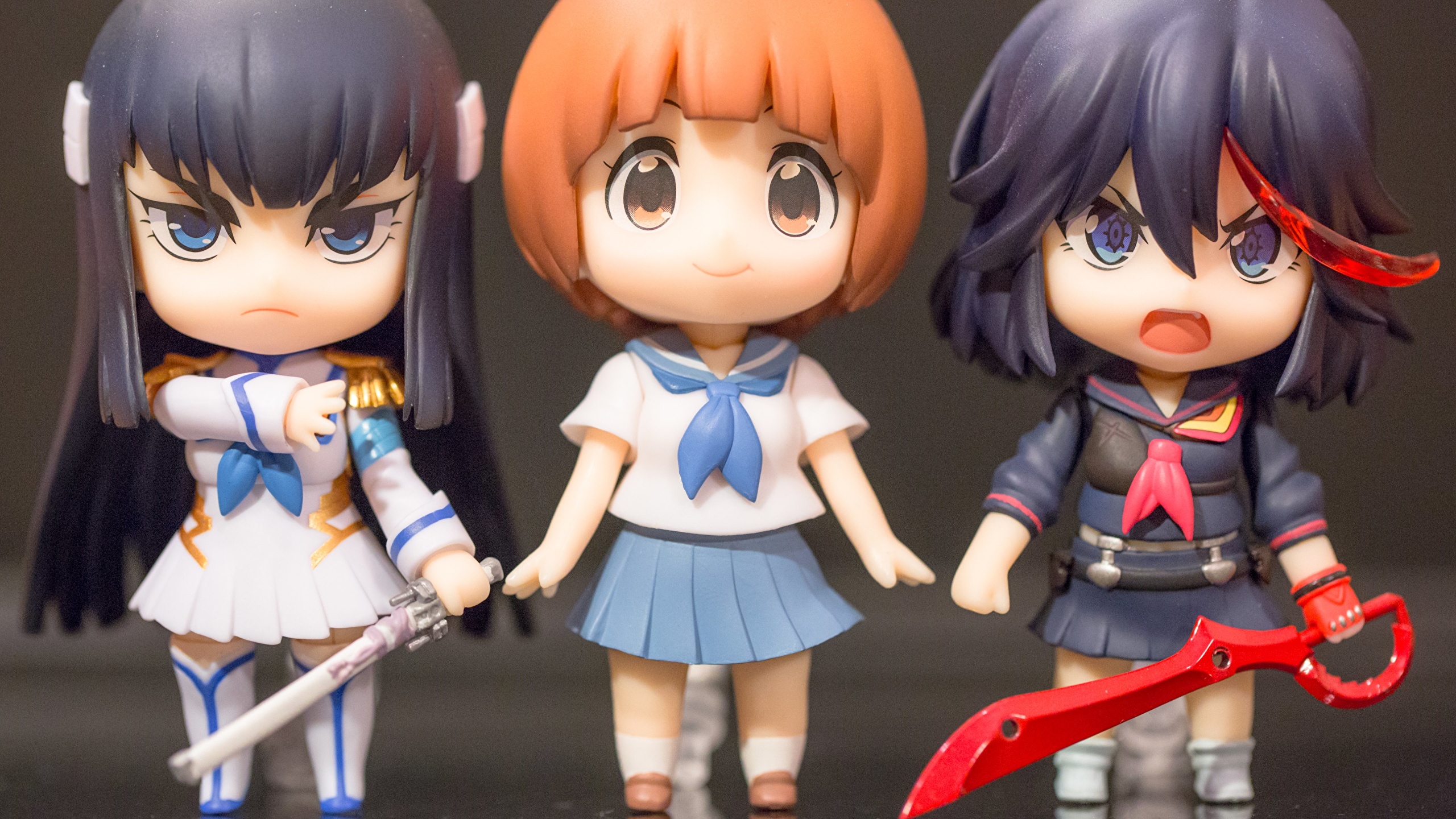 Image Kill la Kill Doll Anime Girls Three 3 toy 2560x1440