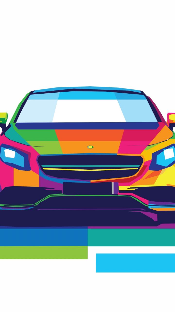 Front, colorful, artwork, Car wallpaper,. Samsung galaxy mini, Car wallpaper, Car