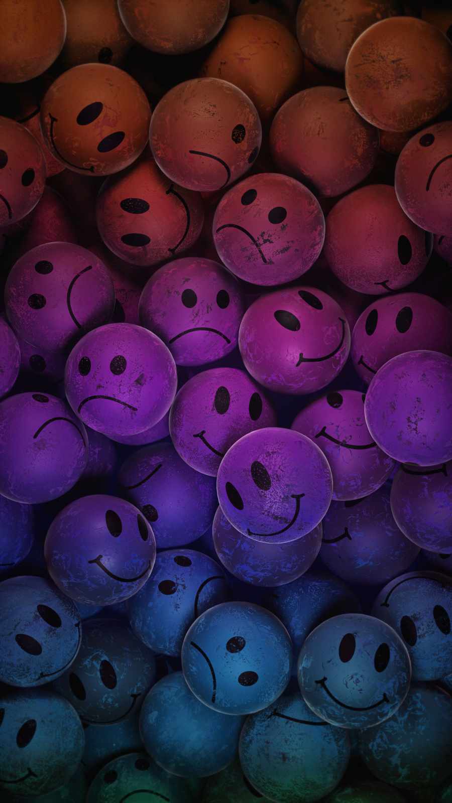 Happy Sad Faces wallpaper iphone 13 artistic