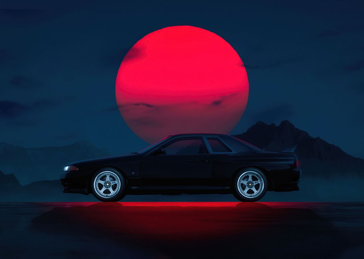 Super Car' Poster by Nguyen NgocTri. Displate. Nissan gtr skyline, Nissan skyline gt, Nissan skyline