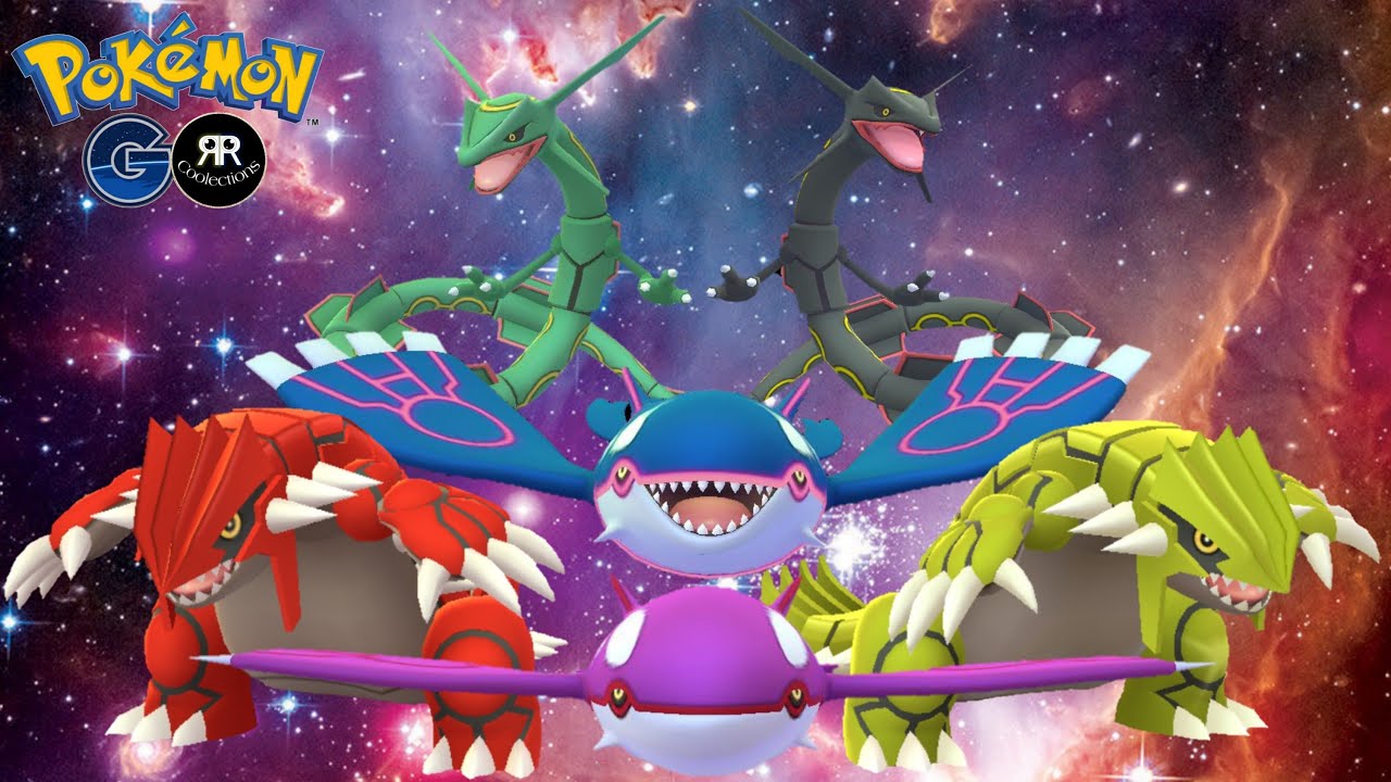 POKEMON GO: Legendary Weather Trio (Kyogre, Groudon & Rayquaza) Shiny Forms