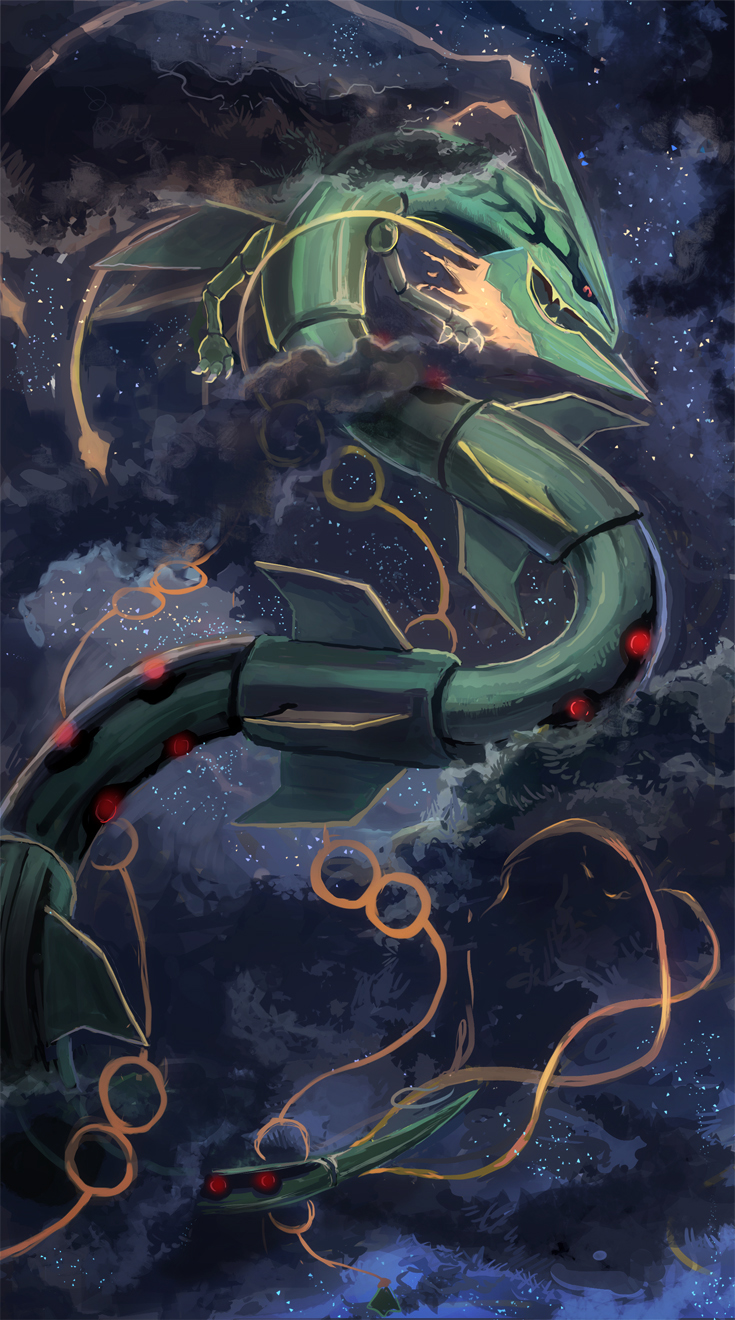 Rayquaza, Mobile Wallpaper Anime Image Board