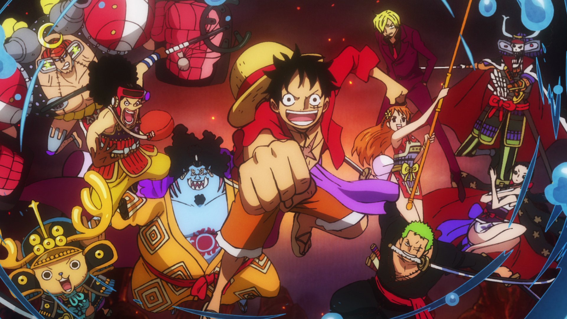 Toei Animation ten Straw Hat Pirates now accounted for in the Opening and new Eyecatcher for One Piece!