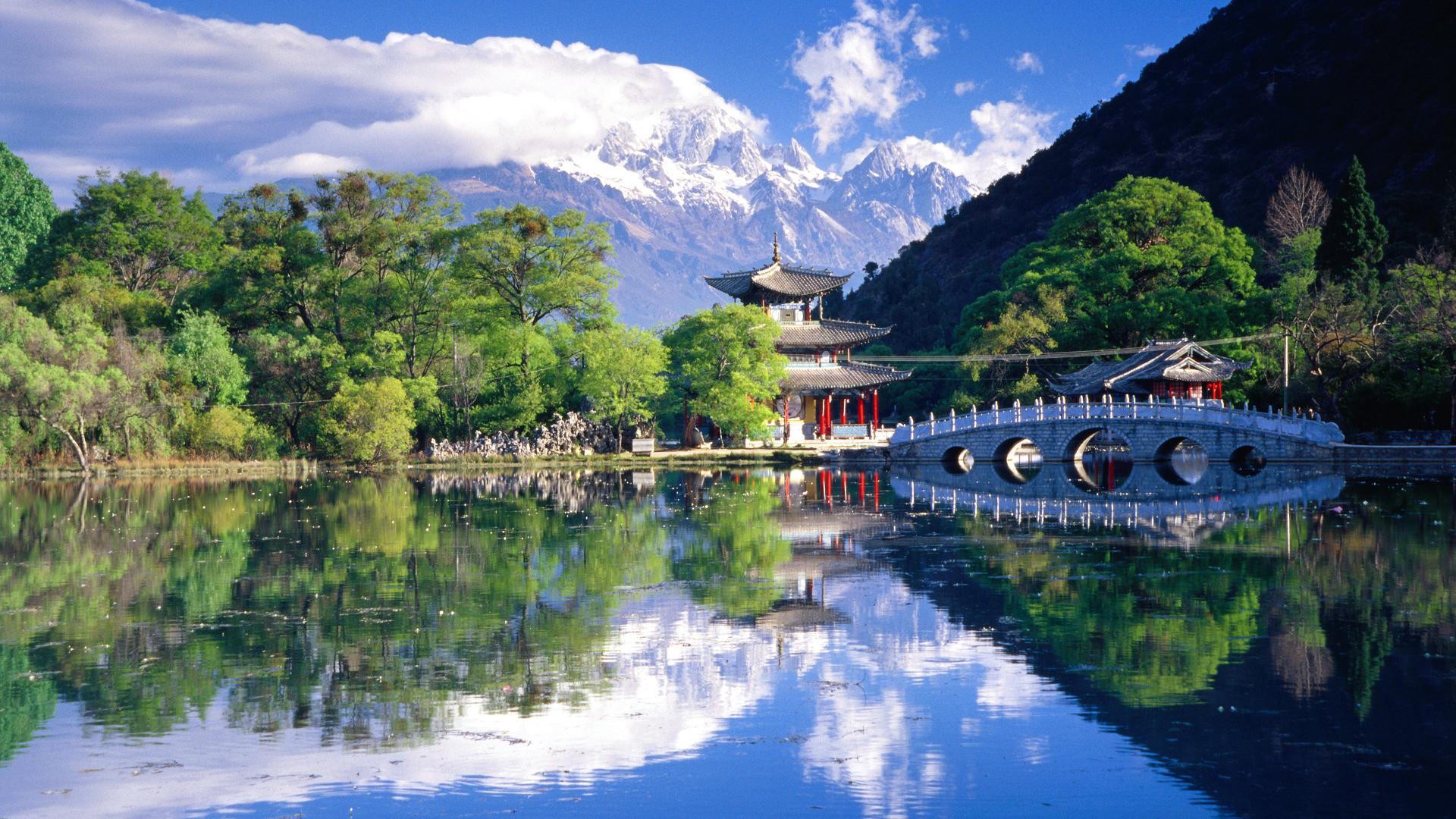 Yunnan, china, dragon, lijiang, black, art, background, vector, wallpaper, travel