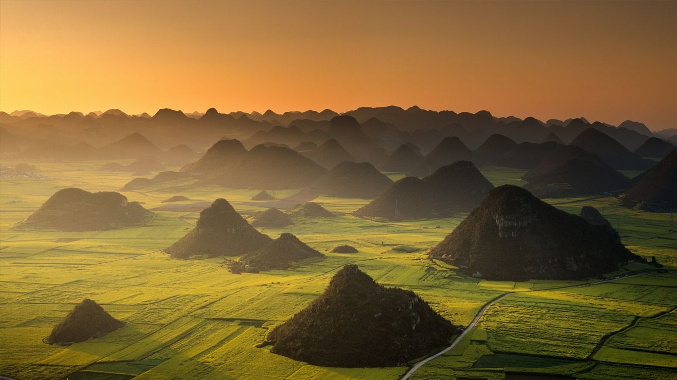 Morning Light Over Luoping, Yunnan, China (© Nutexzles Getty Image) © (Bing New Zealand) Wallpaper. Fine Art, Photo Wall Art, Art