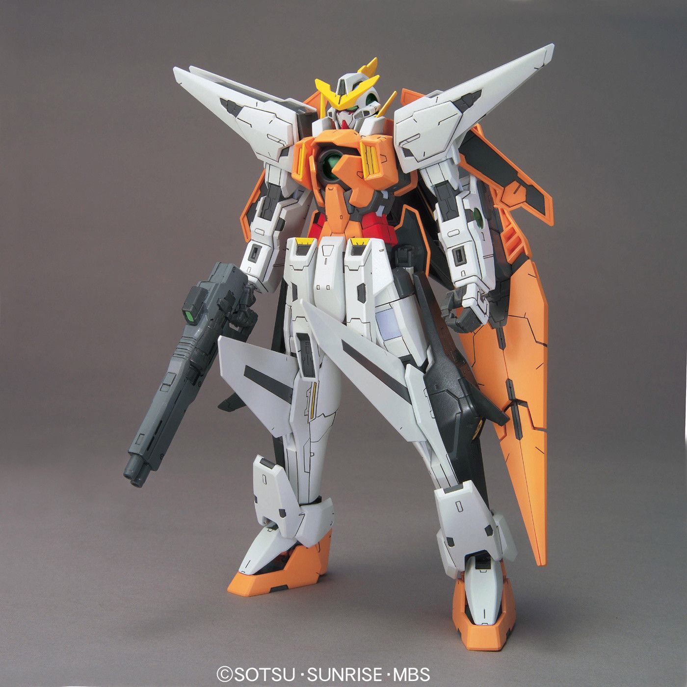 Take to the skies with Gundam Kyrios, the mobile suit piloted by Gundam Meister Allelujah Haptism in Mobile Suit Gundam 00! Paint. Gundam 00, Gundam, Gundam model