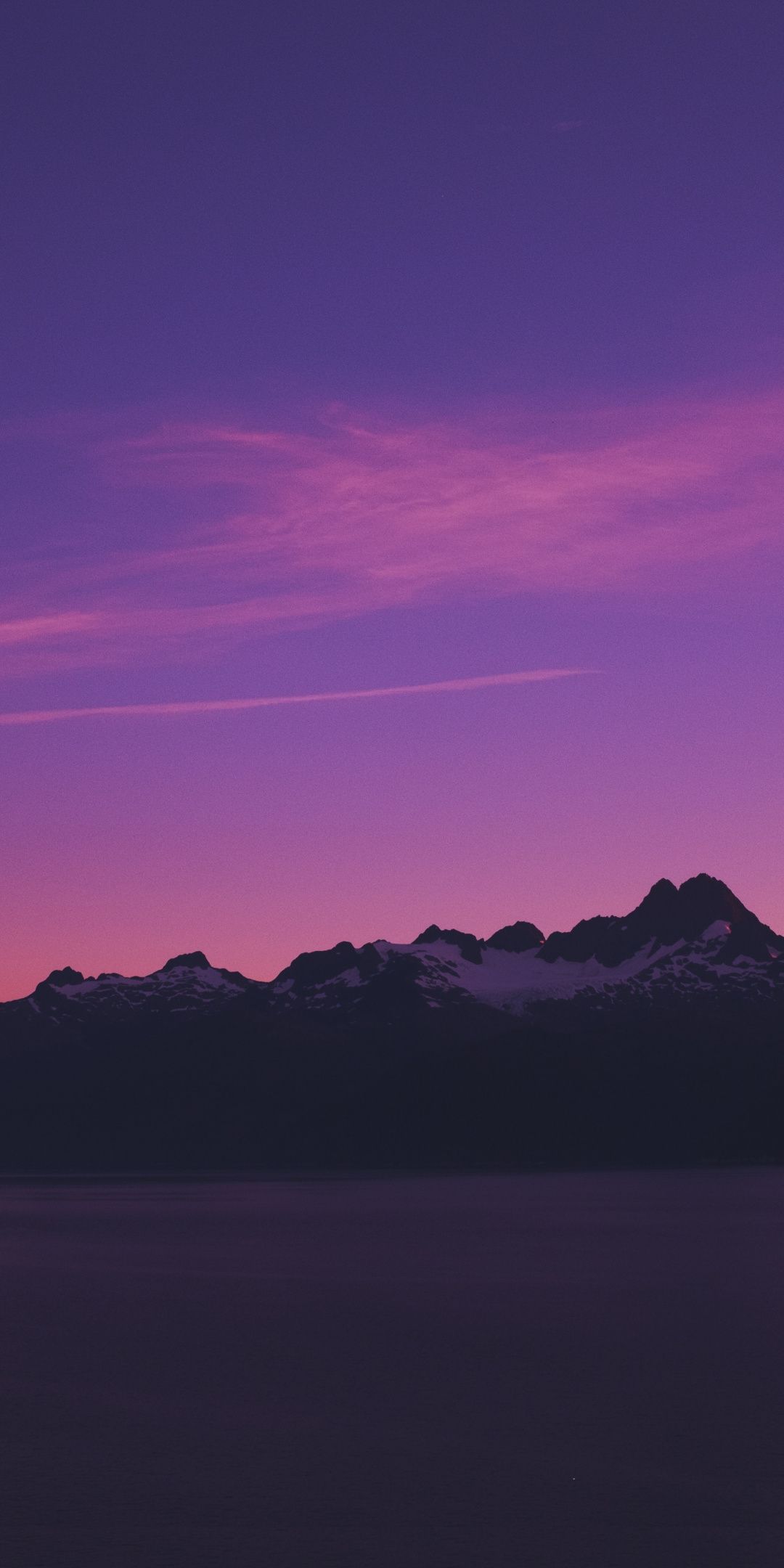 Horizon, mountains, pink sky, sunset Wallpaper. Sunset wallpaper, Sky aesthetic, Landscape wallpaper