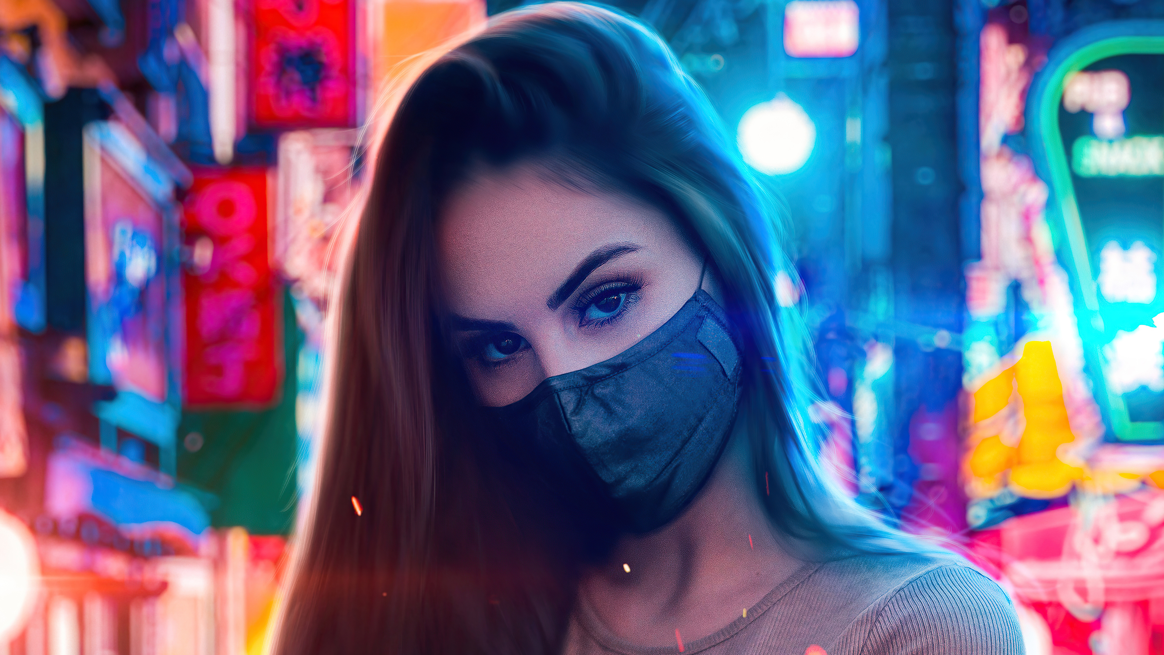 Girl Scifi Mask 4k, HD Girls, 4k Wallpaper, Image, Background, Photo and Picture