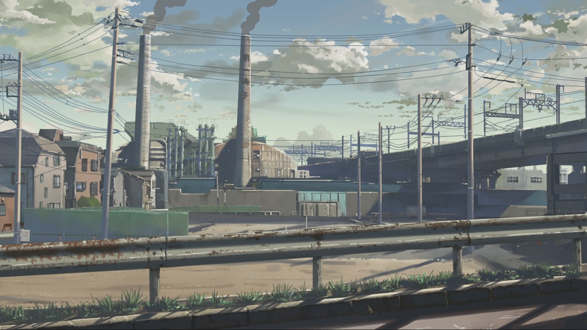 Anime city wallpaper HD for desktop background