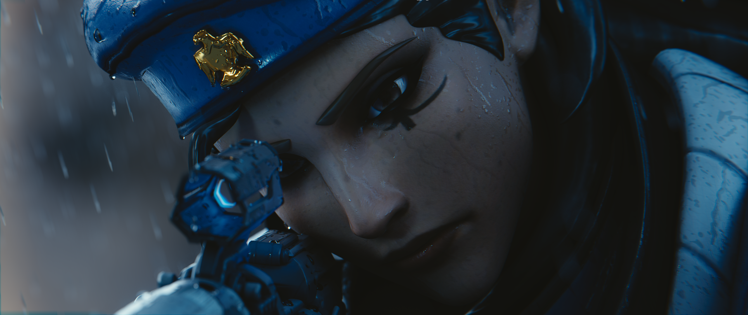 This lovely Ana Amari wallpaper needs some rain drizzle (credits in comments)