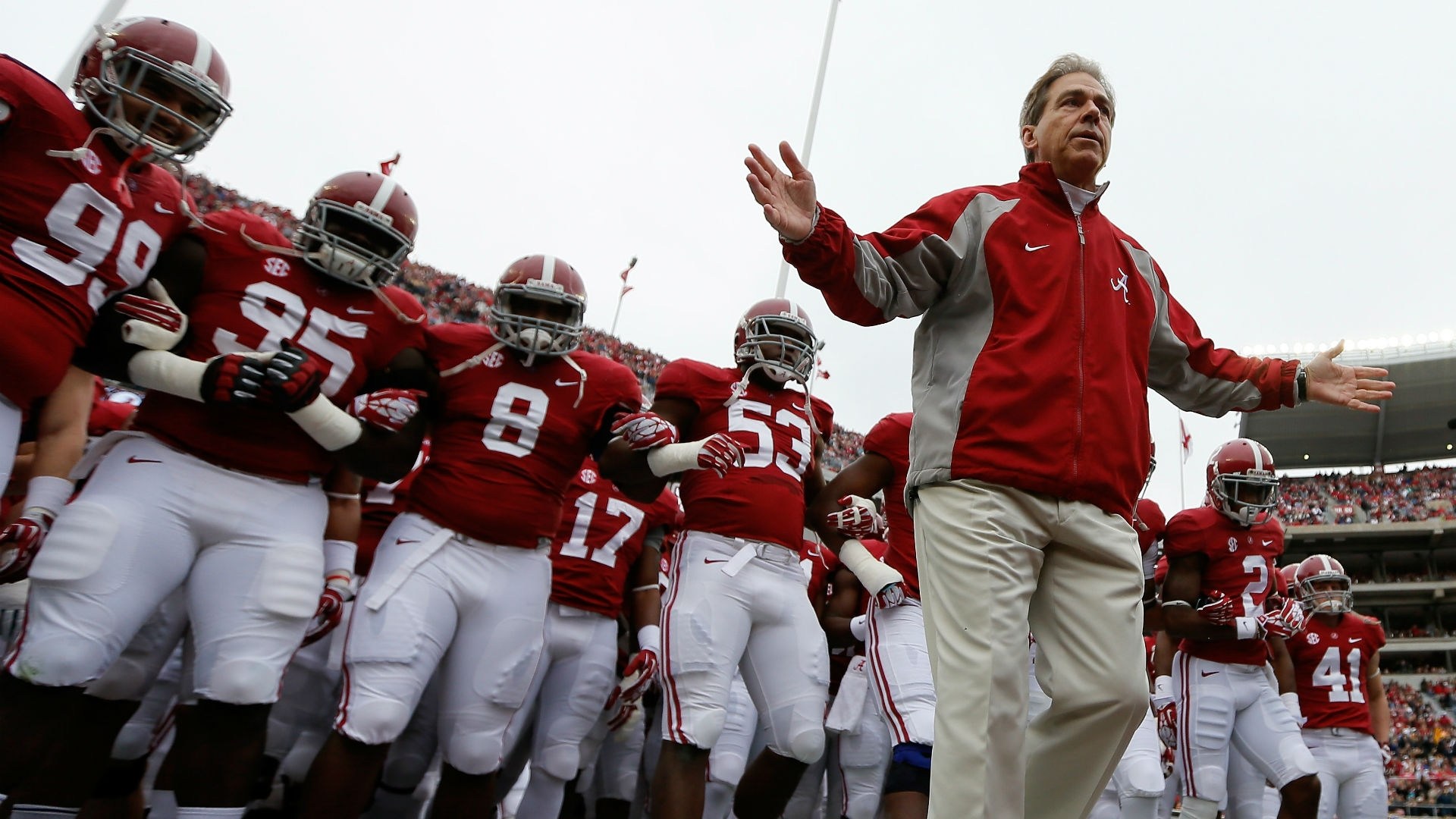 Alabama Football Wallpaper Saban Roll Tide Wallpaper & Background Download