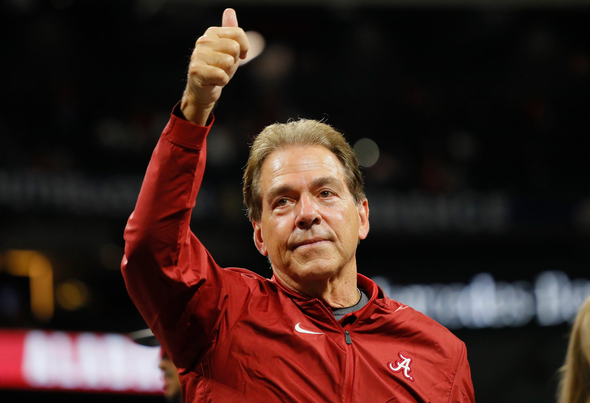 Look: Photo Of Happy Nick Saban Is Going Viral Tonight