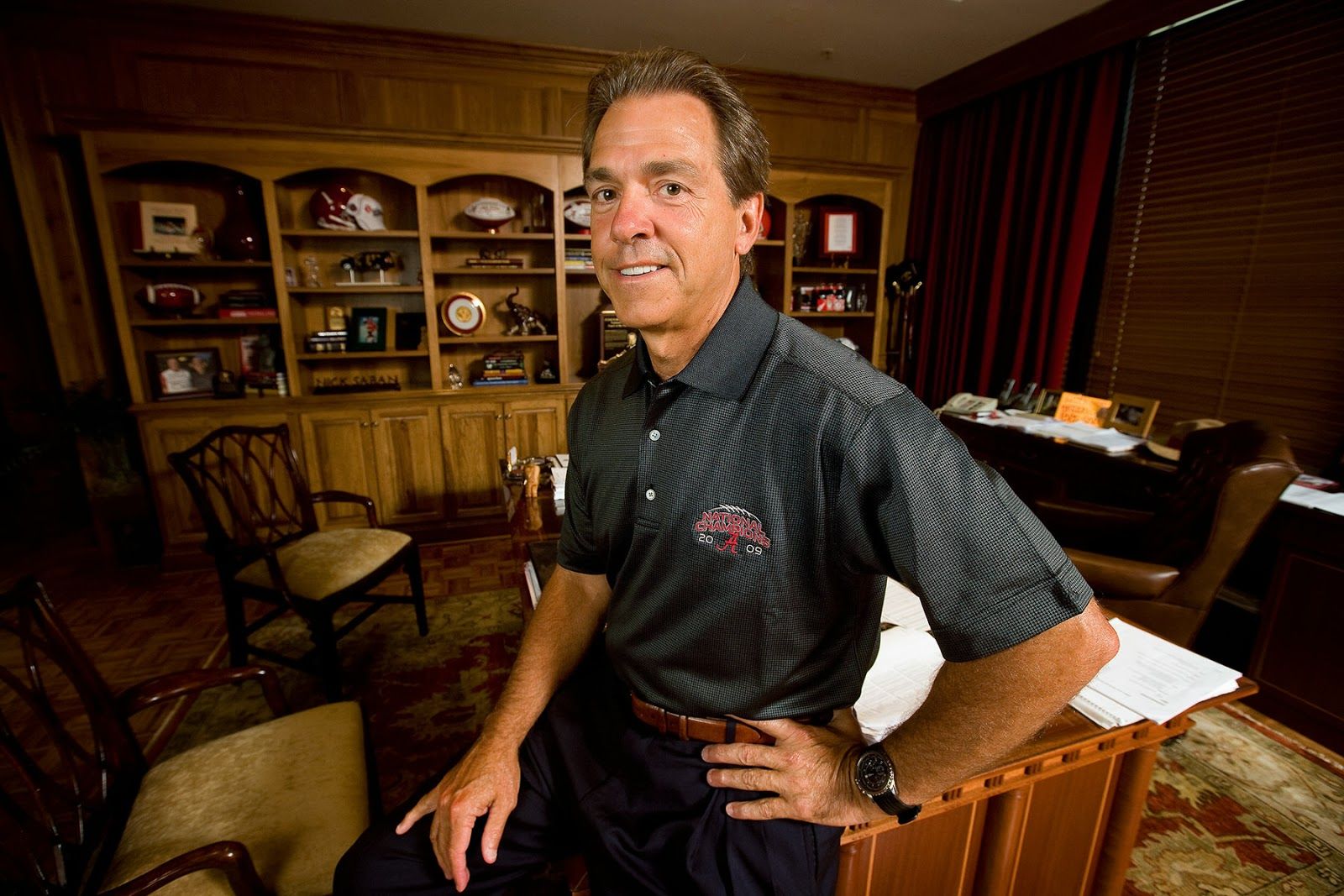 nick saban image. SABAN: COACH'S OFFICE DOESN'T HAVE TO LIKE A VISIT TO THE PR. Alabama crimson tide football, Crimson tide football, Alabama football roll tide