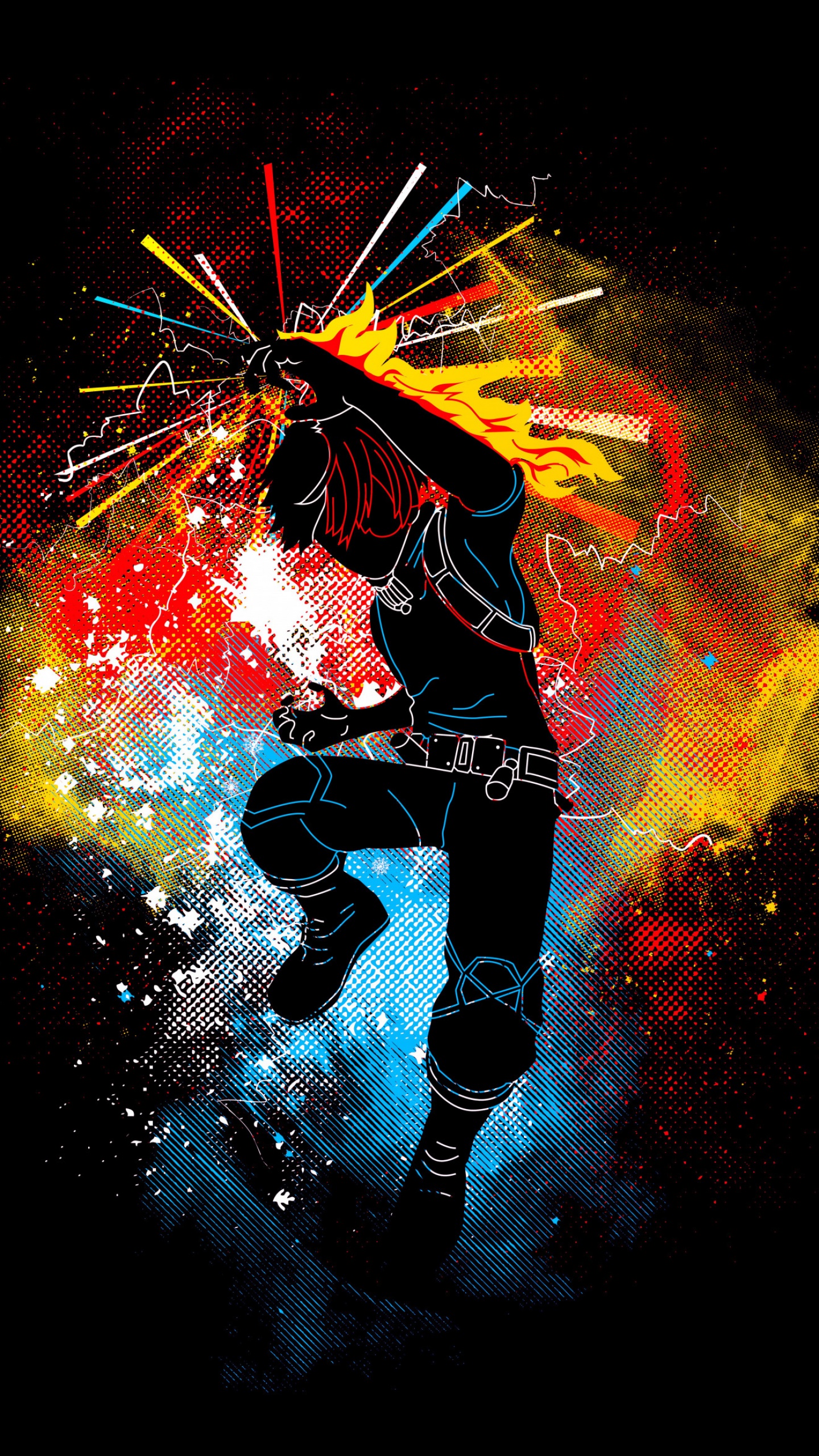 Izuku Midoriya Wallpaper 4K, My Hero Academia, Black Background, AMOLED, Black Dark