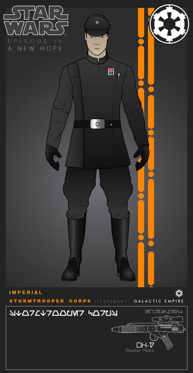 Officer Stormtrooper Corps (Lieutenant) by efrajoey1. Star wars image, Star wars characters poster, Star wars ships