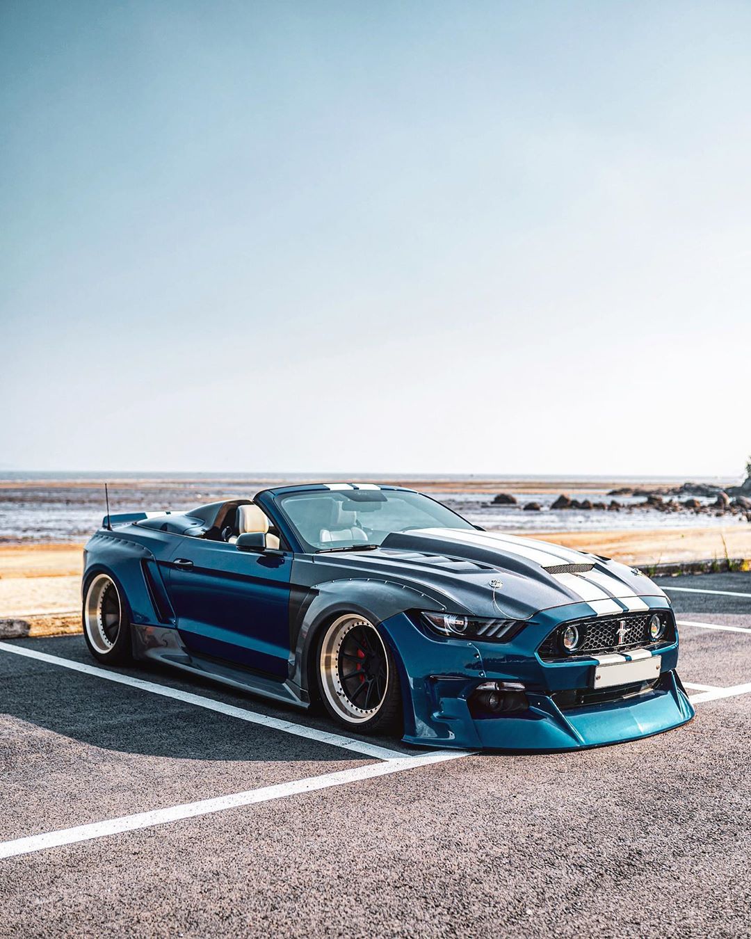 Widebody Ford Mustang Unicorn Has Clinched Roadster Top